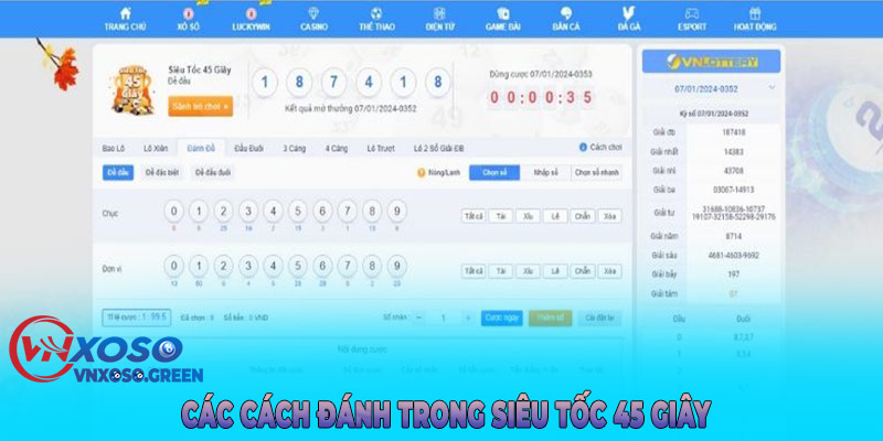 Các cách đánh trong siêu tốc 45 giây